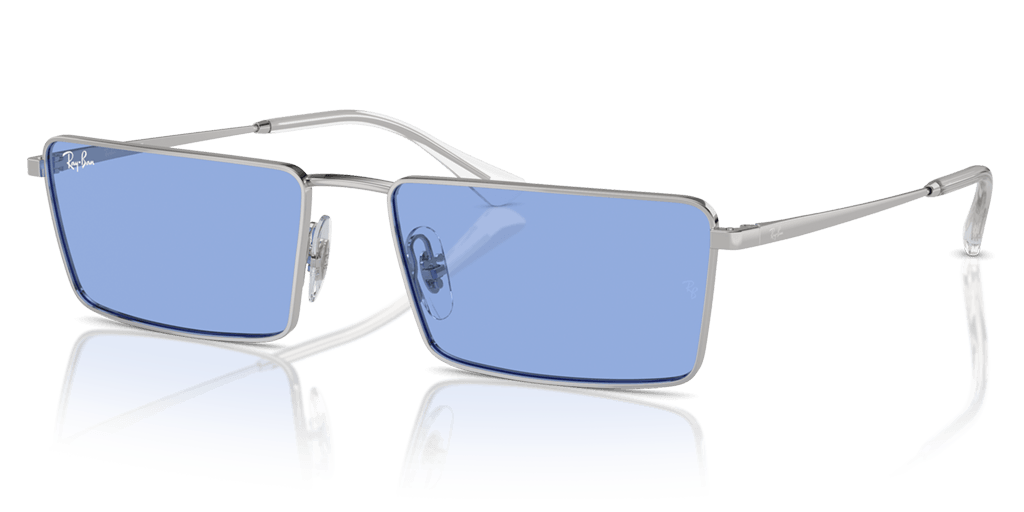 Ray-Ban 0RB3741 003/80 CORE férfi ezüst színű téglalap formájú napszemüveg